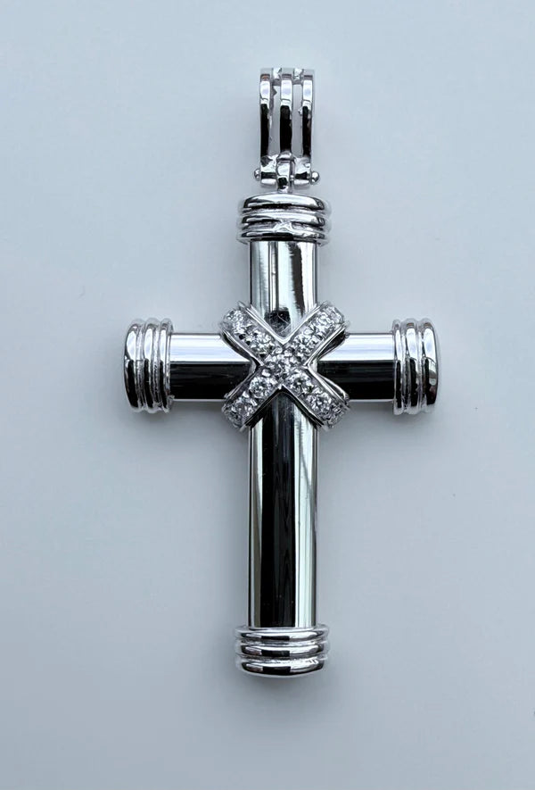 Ciondolo croce uomo fantasia CRU 21