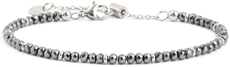 Marlù BRACCIALE EMATITE CROMATA ACCIAIO 2BR0082-E (Grigio)
