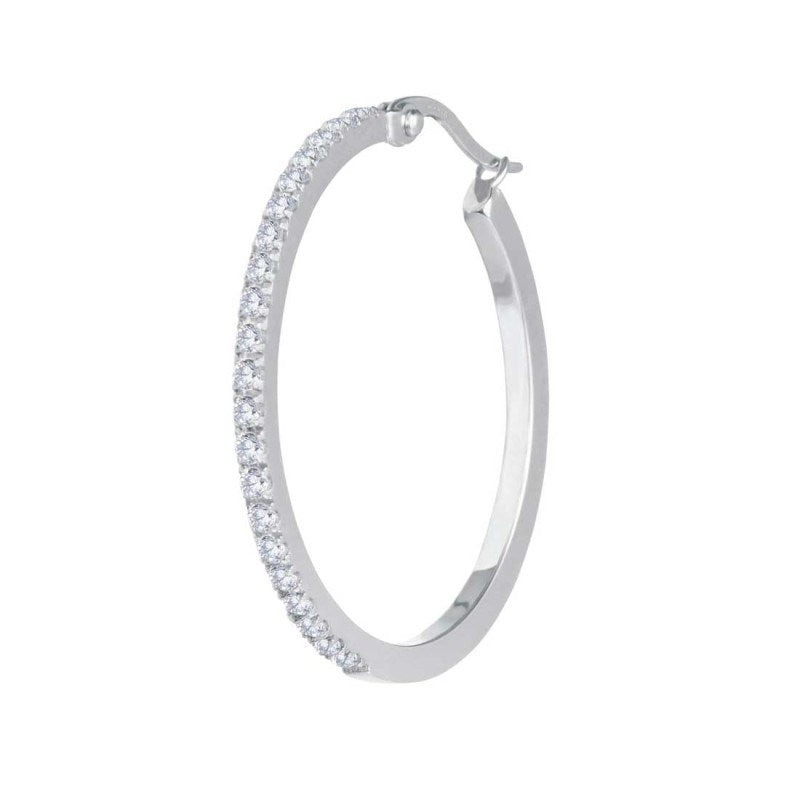 Marlù orecchino a cerchio con zirconi 31OR0028W