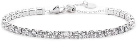 Marlù bracciale tennis 4mm con zircone centrale 31BR0007-W