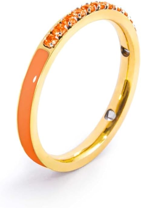 MARLU' Anello con zirconi e smalto 31AN0007GH-