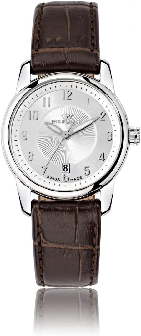 Philip Watch Kent, orologio da polso da donna, analogico, al quarzo, in pelle, R8251178506, marrone, 36mm, cinghia