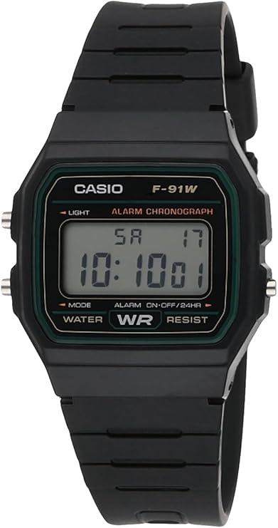 Casio F-91W-3DG - Orologio da polso colore nero