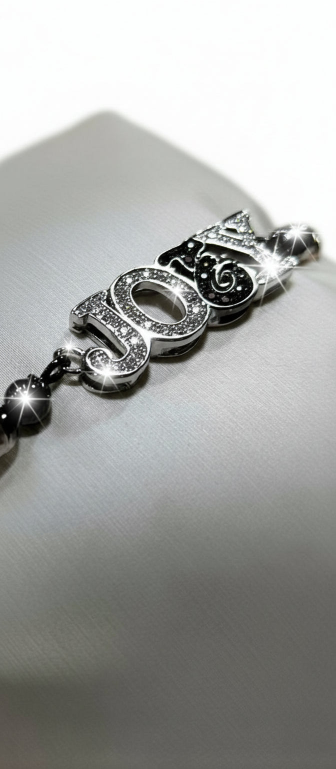 Bracciale con nome personalizzato su richiesta in oro 18kt e diamanti