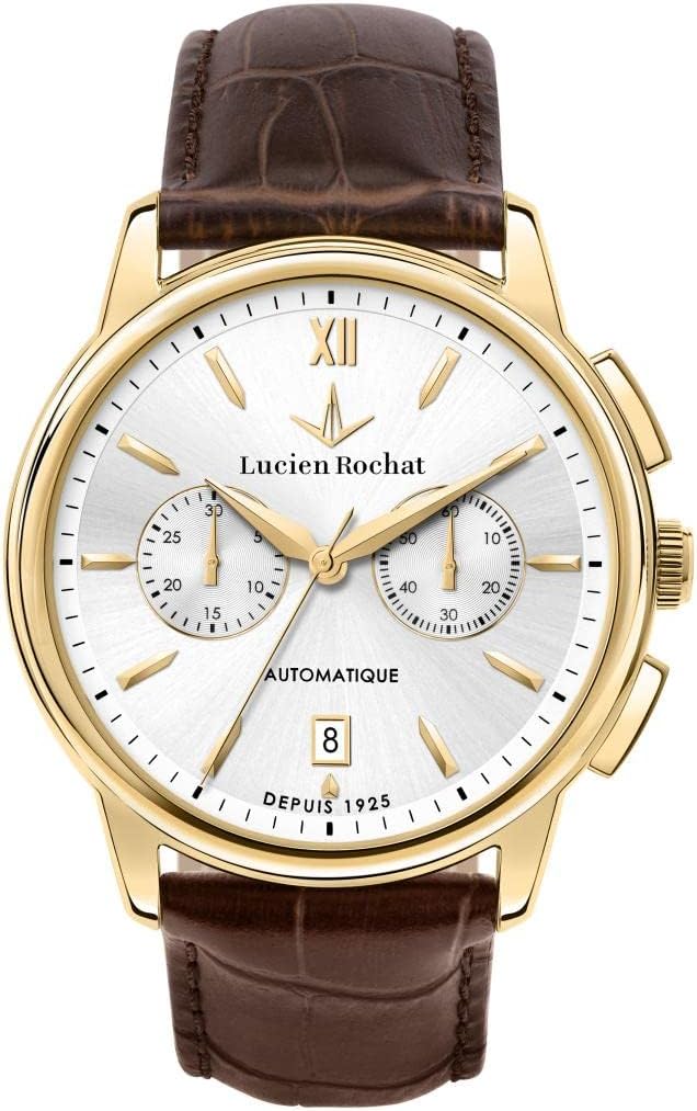 LUCIEN ROCHAT ICONIC Orologio Uomo Cronografo, automatico in Acciaio, Pelle naturale - R0441616001