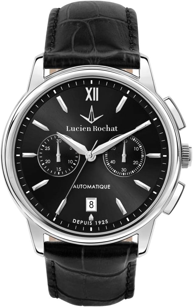 LUCIEN ROCHAT ICONIC Orologio Uomo Cronografo, automatico in Acciaio, Pelle naturale - R0441616002