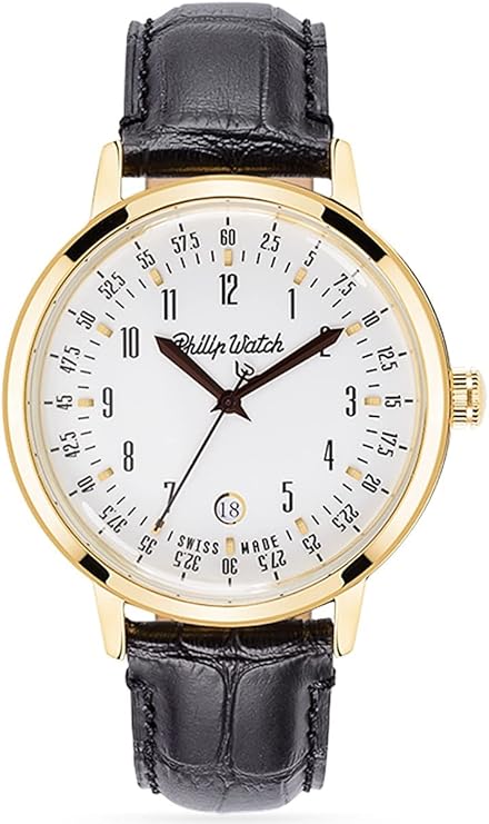 Philip Watch Orologio Analogico al Quarzo Donna con Cinturino in Pelle R8251598003