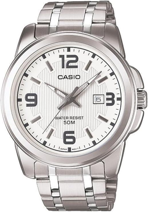 Casio Orologio Analogico al Quarzo  con Cinturino in Acciaio Inossidabile MTP-1314D-7A_P