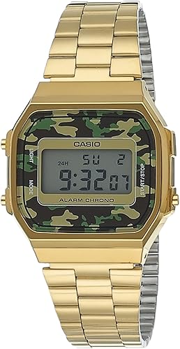 Casio - Orologio in plastic. oro-oro-giallo A168WEGC-3DF