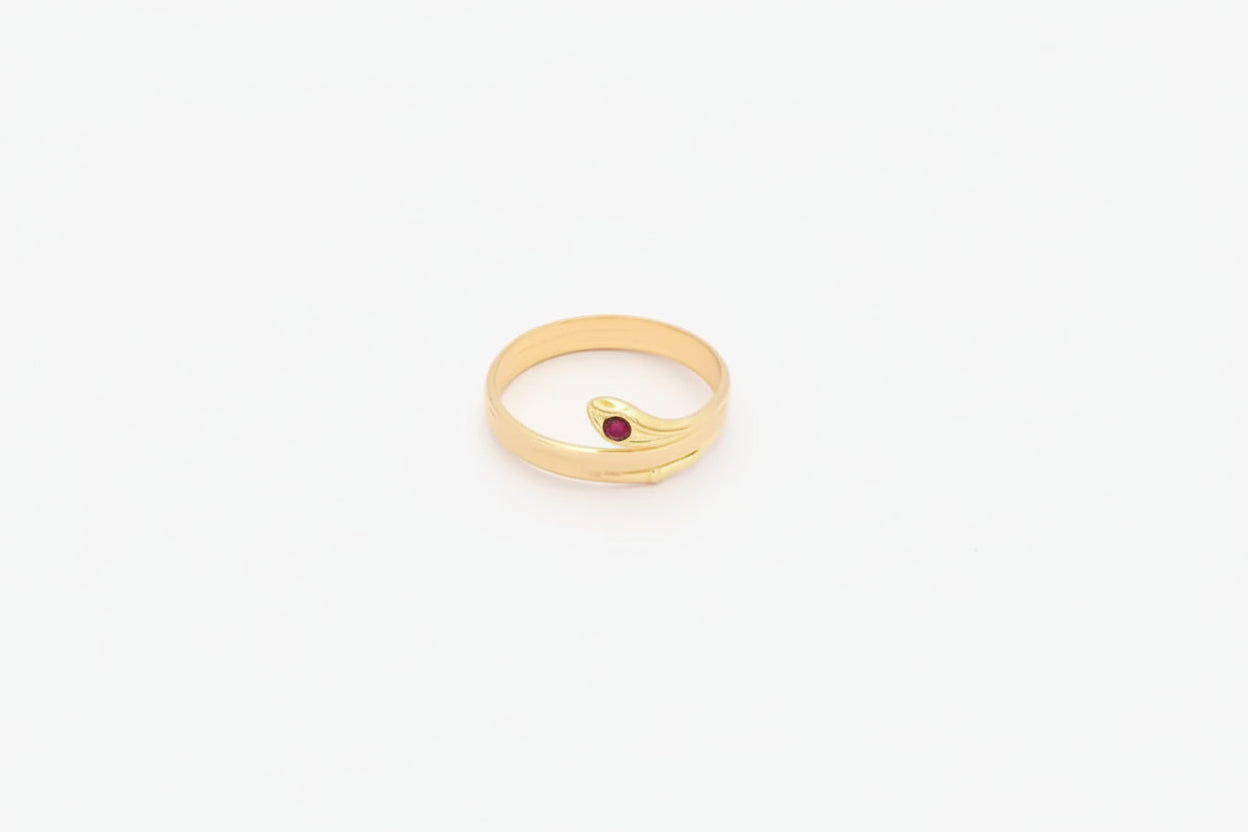 Anello donna serpentino in oro giallo 18 carati ANS141