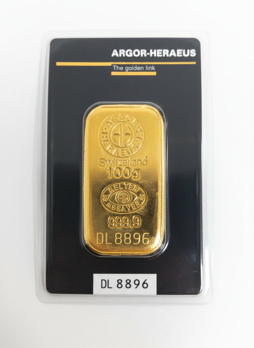 Lingotto in oro 24 kt. (999.9) oro puro