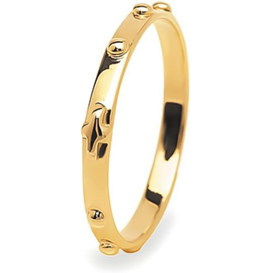 Fede Unoaerre rosario oro giallo 18 kt.