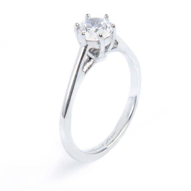 Anello Marlù solitario zircone 5,25mm